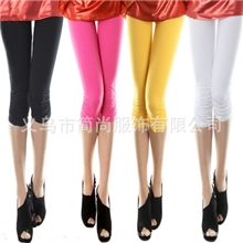 5月特批厂家直销来样加工莫代尔棉褶皱七分孕妇打底裤202410色