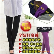 韩版孕妇装批发春夏季孕妇打底裤高弹莫代尔棉踩脚裤九分裤