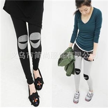 2012春款孕妇装批发韩版孕妇打底裤莫代尔薄棉开口笑补丁