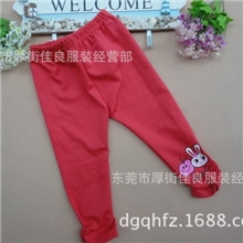 【VIP批发】厂家直销韩版女童裤童装长裤B2W2秋季印花童裤