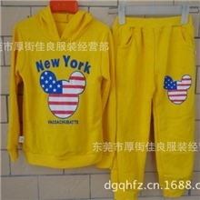 厂家批发新款童套装纯棉多色童装套装