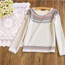 日系原单女装森林系圆领印花纯棉长袖T恤衫秋季新品