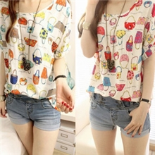 夏季新款自留推荐柔滑棉布可爱包包显瘦百搭上衣