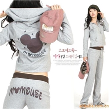 供应米奇套装灰色实物拍摄0014