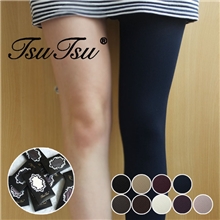 TSUTSU9色680D内毛圈压力连裤袜6007-9