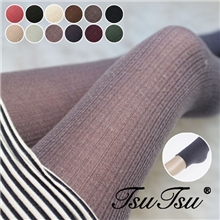 TSUTSU羊毛竖纹踩脚裤12色3002-12