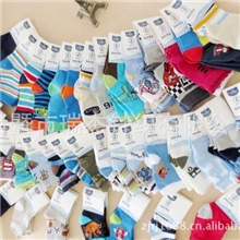 外贸尾单随机拍多款多色可爱舒适全棉1-3男童袜