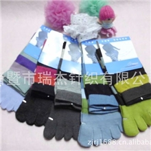 春季外贸原单新款全棉多彩无后跟五指袜,绅士男袜批发