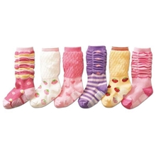 （蓬蓬袜）新款糖果色宝宝提花防滑中筒袜童袜[货号W546]