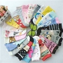 直板卡通袜子韩国卡通袜子批发短款卡通女船袜批发60款可选