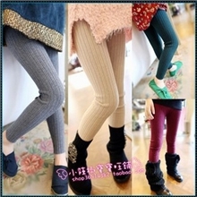 女童冬装儿童加绒加厚打底裤女童靴裤长裤童装低价批发YY