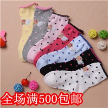 【天使熊】秋冬品牌儿童袜子松口纯棉男女童袜宝宝袜子厂家批发