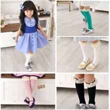 【中统袜】夏款宝宝护膝公主袜纯棉护套宝宝防擦伤护腿护膝袜套