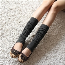 春秋时尚保暖腿套毛线露趾袜套韩国过膝长筒靴套女堆堆袜厂家批发