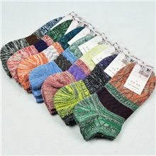 出口外贸民族风格男袜精梳棉男袜春秋中厚个性男袜男船袜