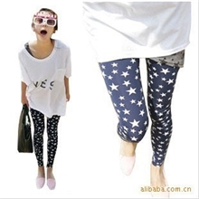 2013春季热销满天星款星星打底裤时尚潮流九分裤