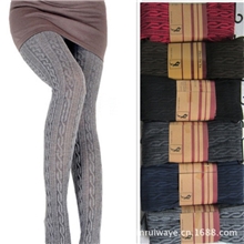 秋季新品螺纹/麦穗条纹打底裤麻花踩脚显瘦修腿保暖裤