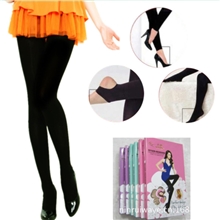 厂家直销羊绒感棉加厚燃脂保暖按摩九分连裤袜不起球加档踩脚袜