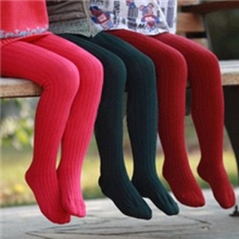 儿童针织手工棉连裤袜双针直条打底裤批发竖条全棉裤袜舞蹈裤