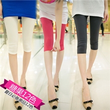 女装时尚糖果色冰丝七分打底裤夏季安全裤女士热裤夏大码厂家批发