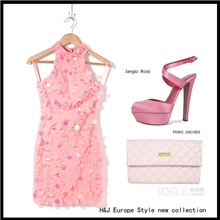 外贸高端女裙女装欧美女装外贸礼服新款CL798女装连衣裙