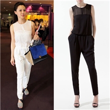 2013新款欧美品牌连身裤一件代发显瘦雪纺连体裤女装工厂批发518