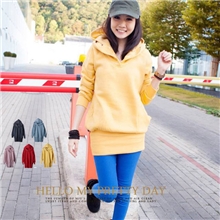 2012冬装新款秋装韩版女装女式卫衣包臀连帽抓绒加厚卫衣批发