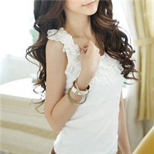 2013韩版新款女装韩版时尚潮流爆款蕾丝花边修身小背心