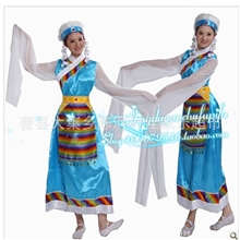民族演出服水袖藏族舞台舞蹈表演服