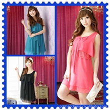 供应直销雪纺纱大码连衣裙批发日韩女装胖人大尺码2013新款