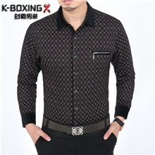 批发新品冬装加厚2013新款加绒长袖衬衫男装休闲男衬衣