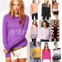 从业12年秋季女式外贸尾单原单针织毛衣库存杂款打包毛衣衫