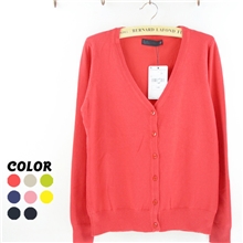 2013秋装新款针织衫厚款纯色毛衣开衫外套针织衫韩版大码修身