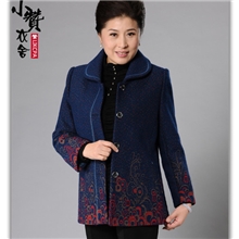 2013特价中老年女装春秋装女老年人毛呢短外套妈妈装秋装新款