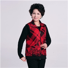 2013新款秋装外套大码中老年女装马甲坎肩中年妈妈装单面呢马夹
