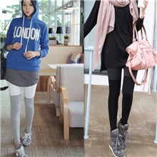 2013春秋新款韩版大弹力撞色拼接打底裤时尚修身九分裤批发女