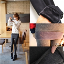 【伙拼】包邮假两件包臀裙摆加绒加厚打底裤保暖九分裤女装批发