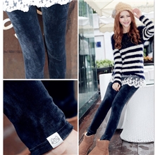 2013秋冬爆款韩国加绒加厚小猫打底裤简约时尚打底裤批发