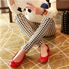 2013秋冬打底裤时尚千鸟格九分裤加绒加厚保暖裤打底裤批发