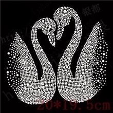 情侣天鹅烫图T恤烫图花草烫图毛衣胸花烫图小额混款批发