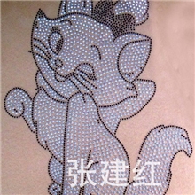 烫钻图案烫钻图烫钻烫图烫钻加工小额批发小白猫