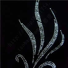 植物图案烫钻加工花草烫图毛衣胸花烫图小额批发