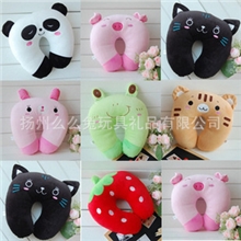 批发动物造型毛绒玩具U型枕，护颈枕，多款