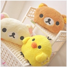 爆款！轻松小熊暖手捂子暖手筒暖手枕暖手捂靠垫毛绒玩具