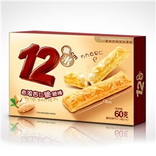 小零食批发12脆米香浓杏仁脆脆棒60克酥脆饼干厂家直销