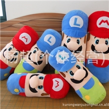 厂家直销新款毛绒玩具超级玛丽抱枕批发
