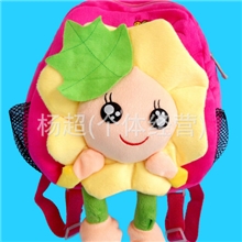 厂家直销新款毛绒玩具毛绒玩具背包太阳花背包热卖