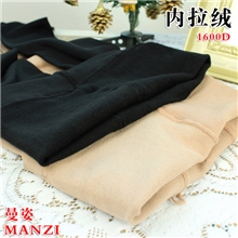 曼姿秋冬1600D单层一体裤袜内拉绒连裤袜加厚保暖显瘦丝袜6682