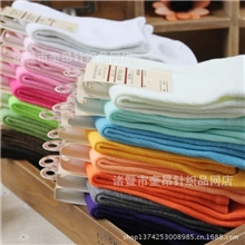 厂家直销纯色糖果袜中筒袜批发无印良品女袜女士棉袜