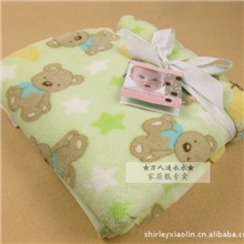 春秋珊瑚绒+摇双层初生婴儿毛毯宝宝新生儿用品抱毯包被抱被包被